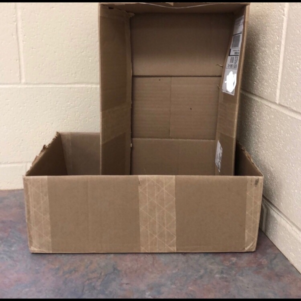 authentic cardboard box